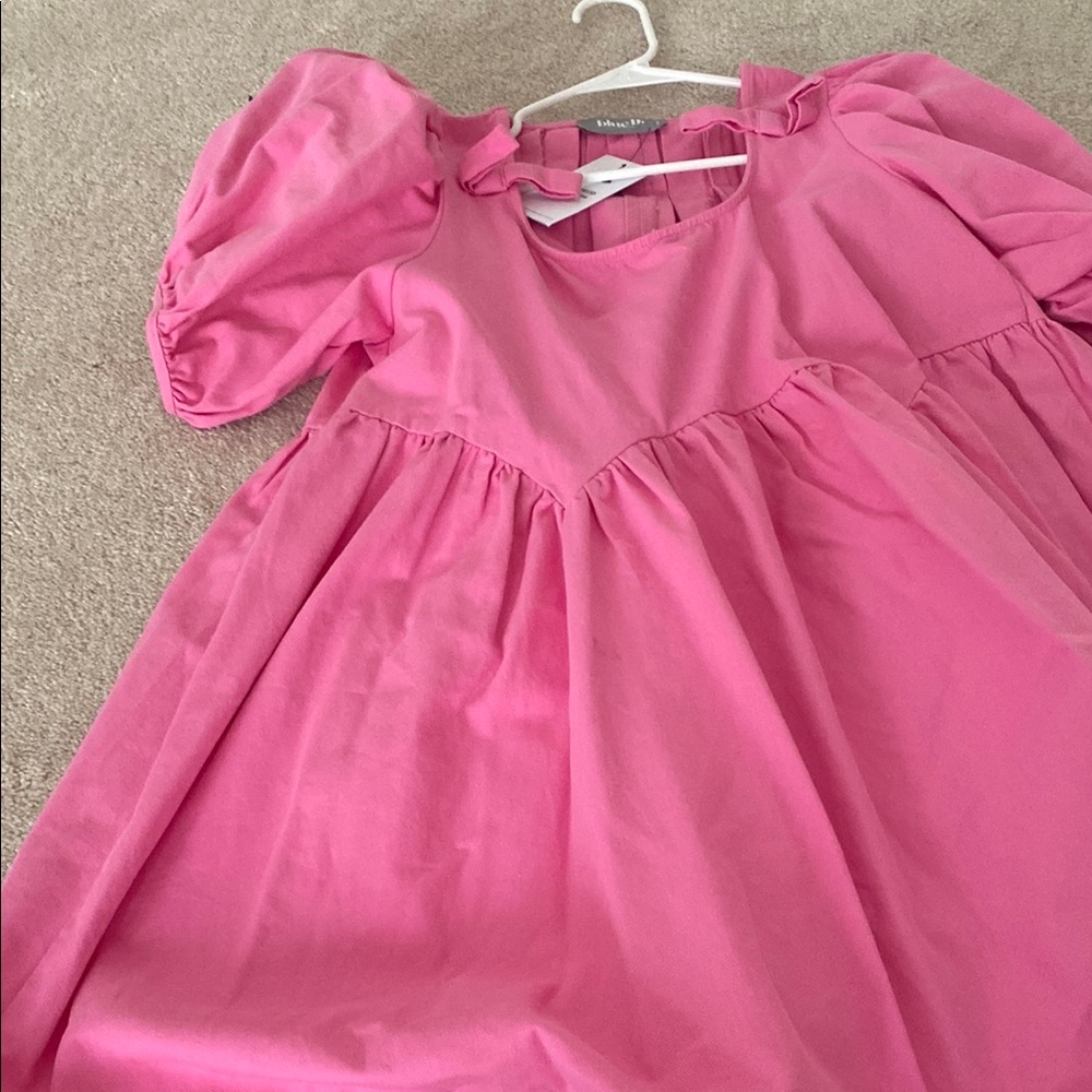 Pink Puff Sleeve Dress